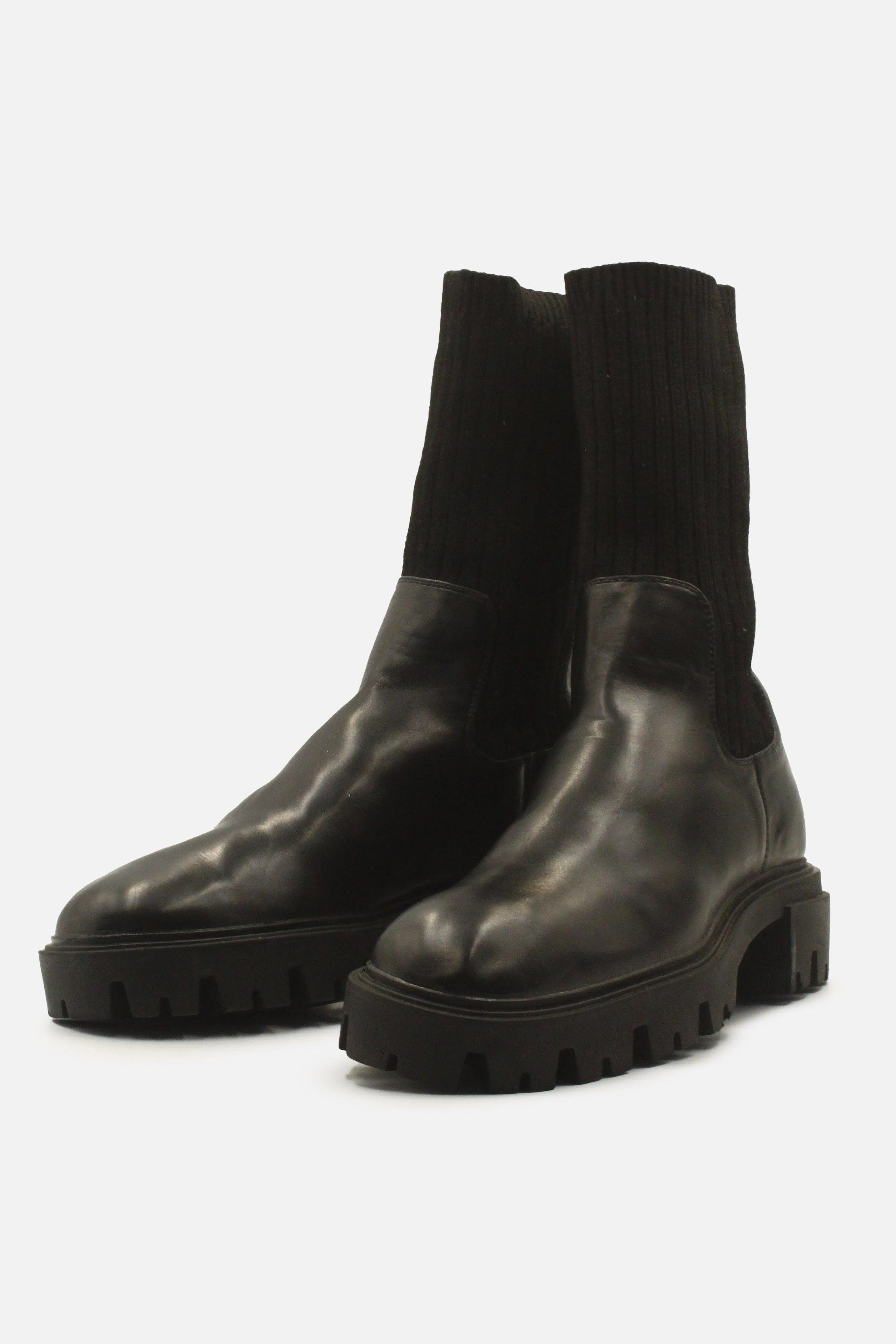 Zara Stretchable Ankle Boots | Textile